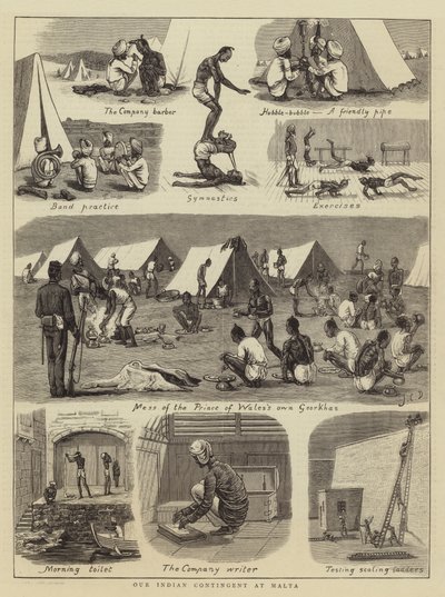 Our Indian Contingent at Malta by John Charles Dollman